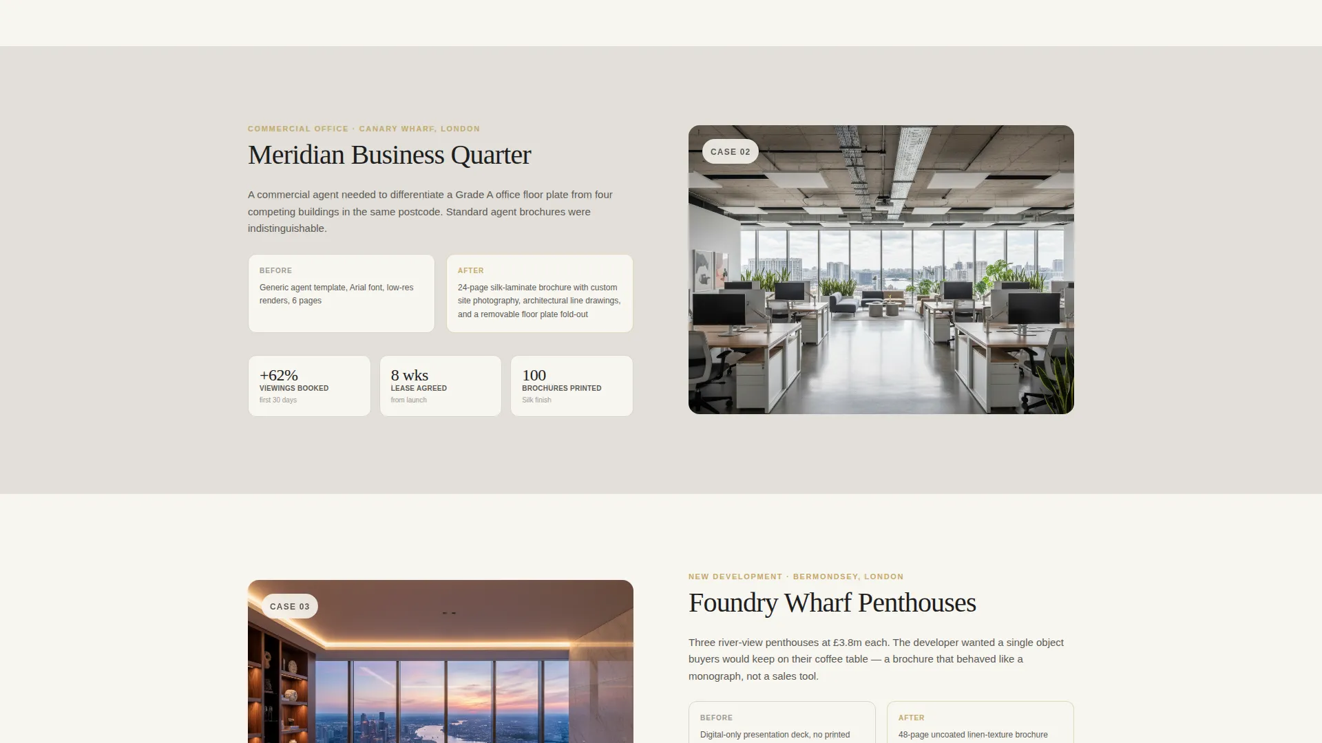 Immersive Property Brochure Landing Page Template