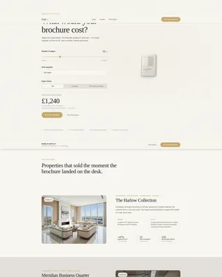 Immersive Property Brochure Landing Page Template