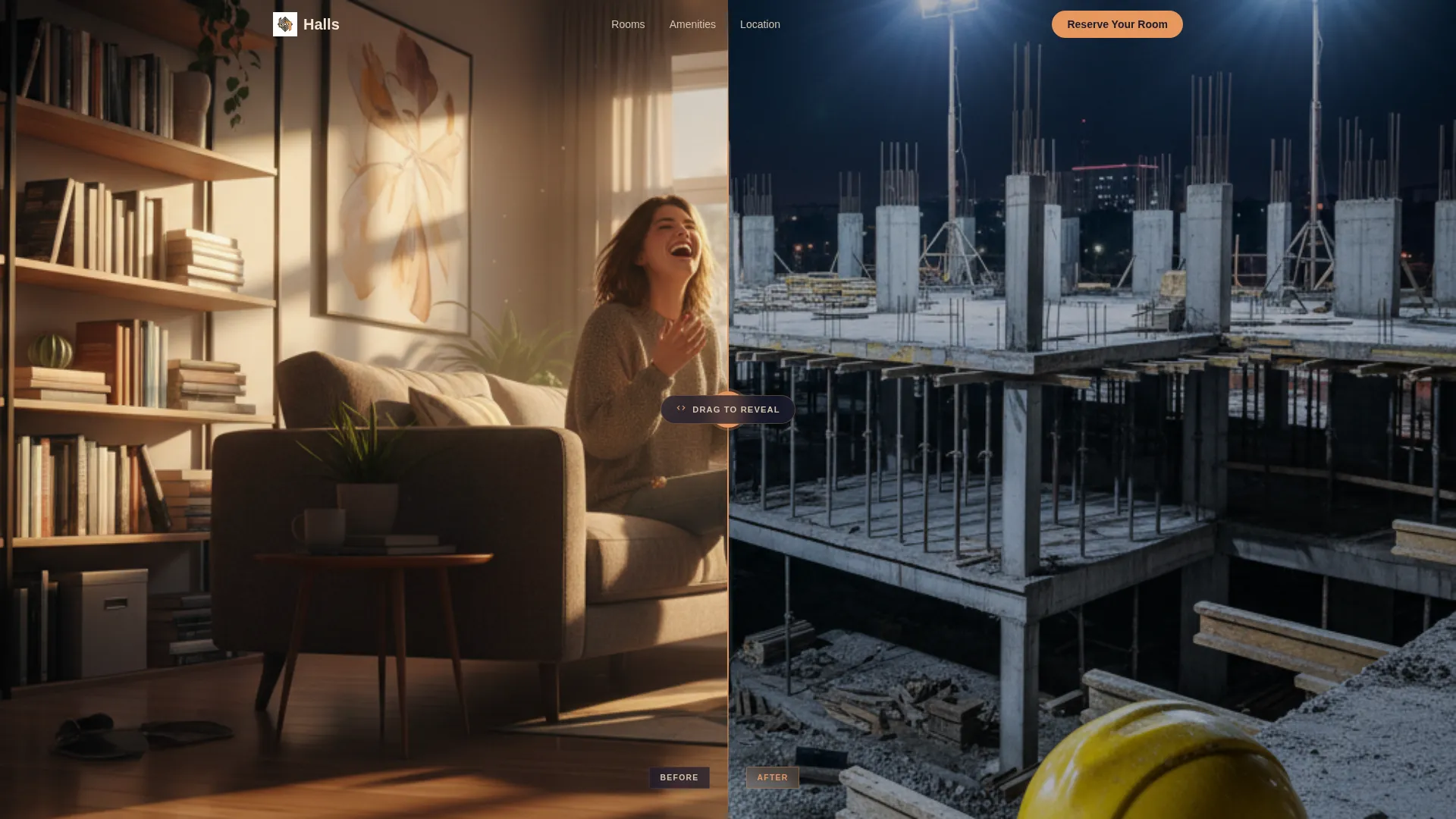 Student Accommodation Landing Page Template