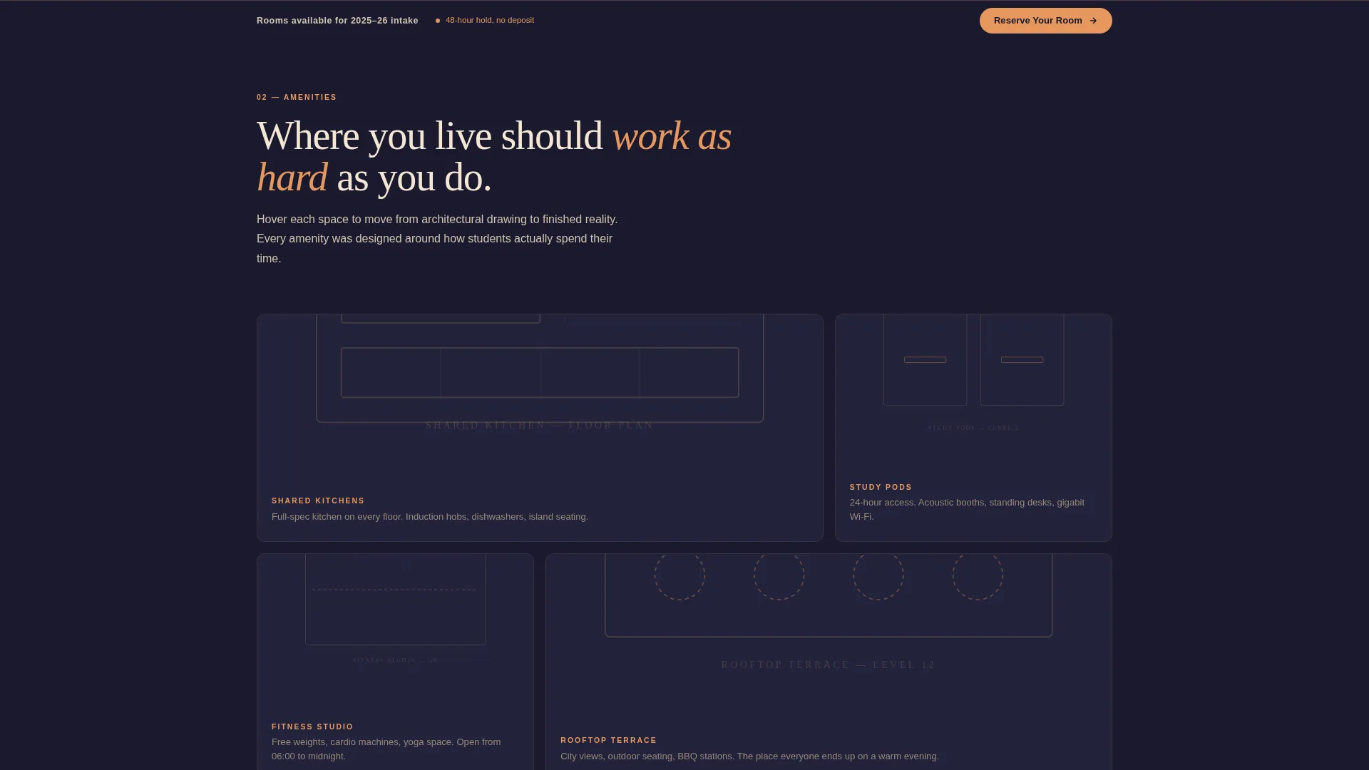 Student Accommodation Landing Page Template