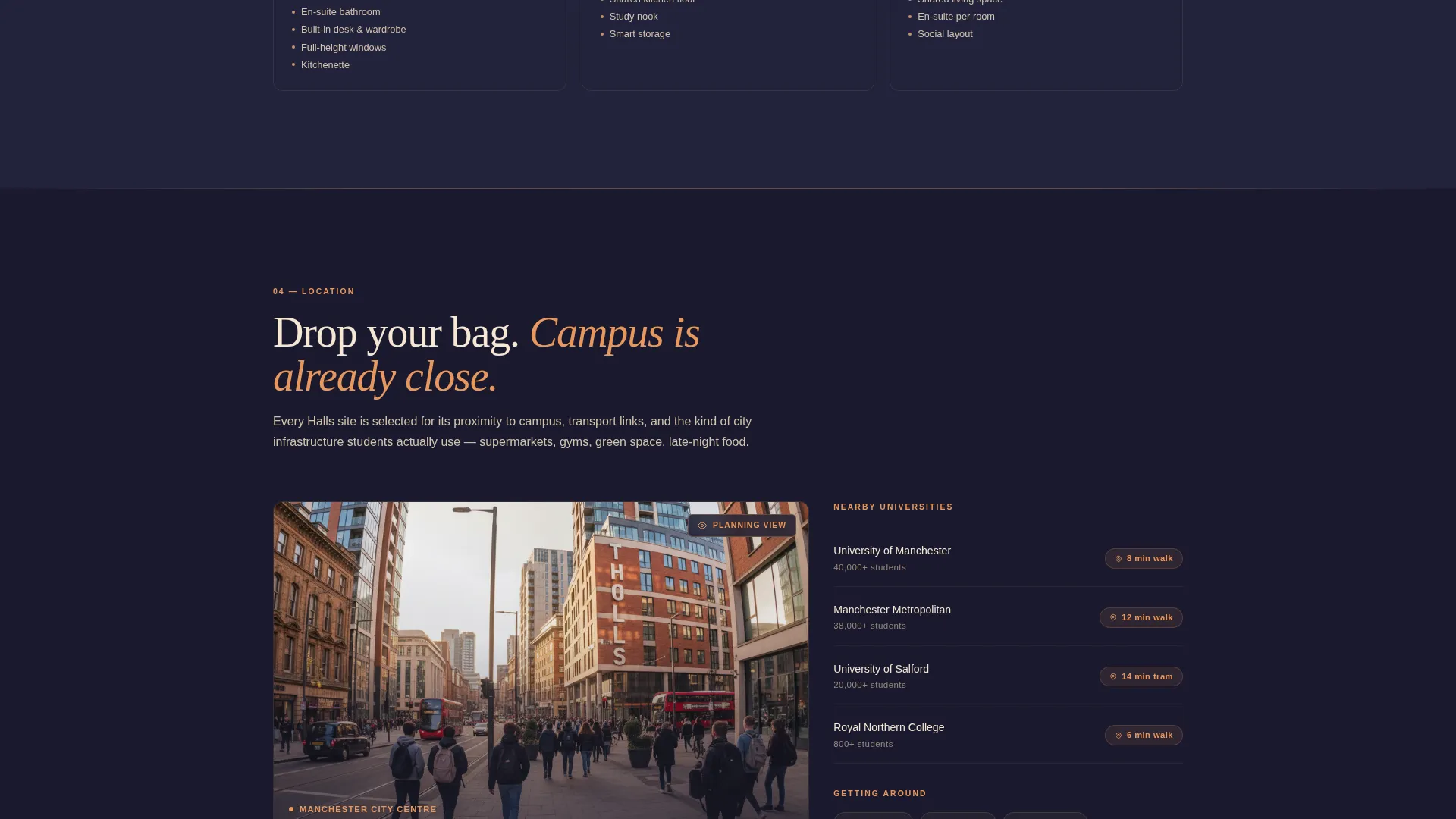 Student Accommodation Landing Page Template