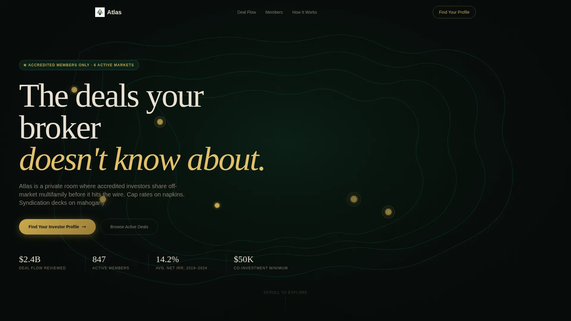 Investment Club Landing Page Template for Real Estate