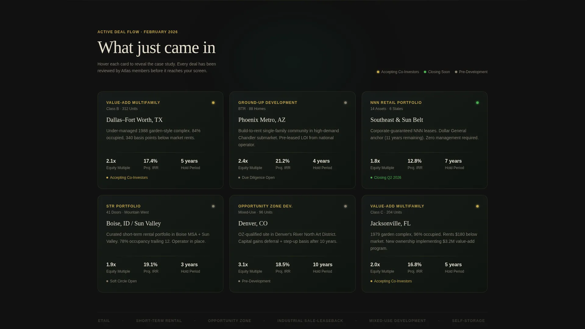 Investment Club Landing Page Template for Real Estate