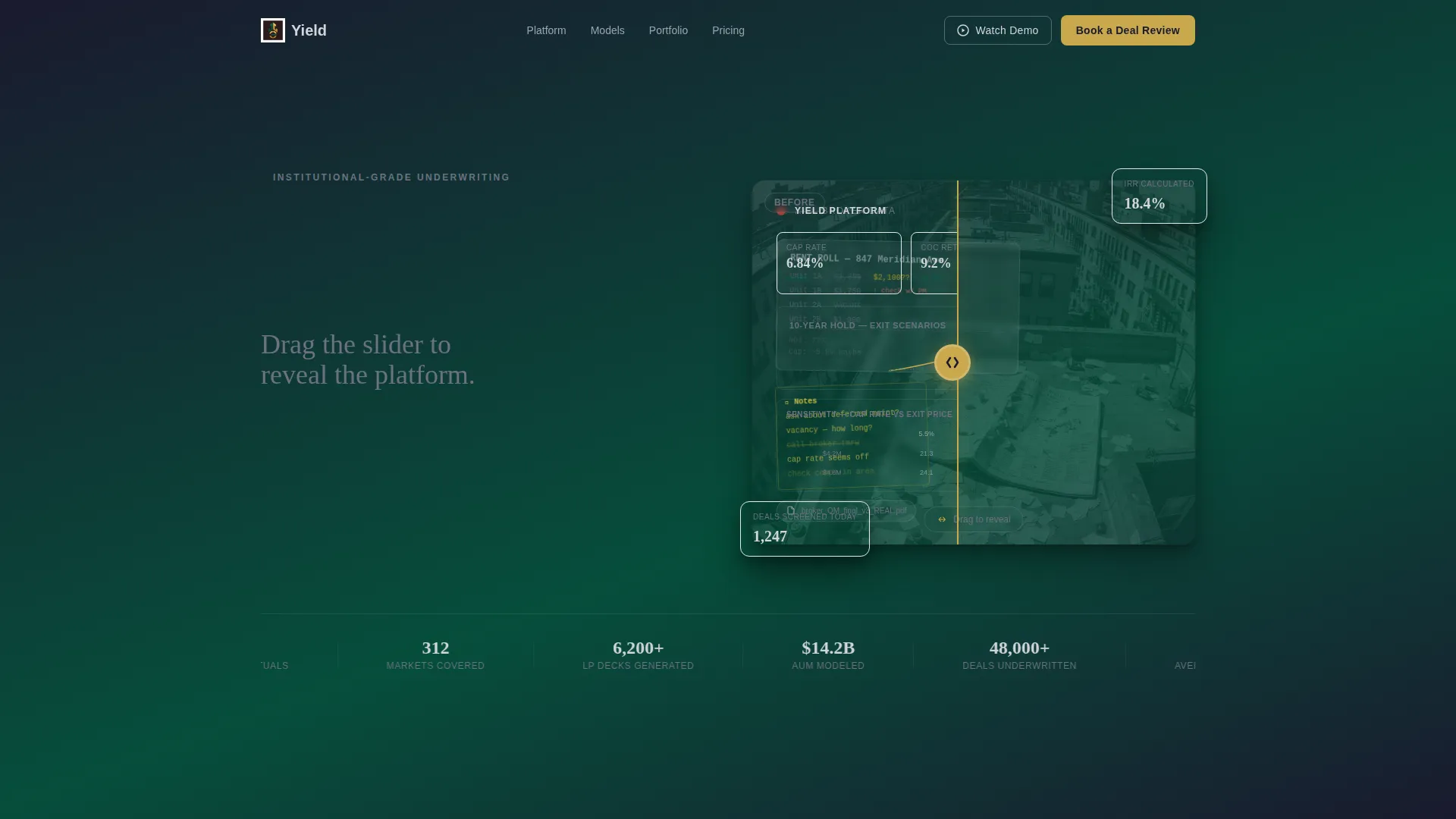 Precision Underwriting Landing Page Template