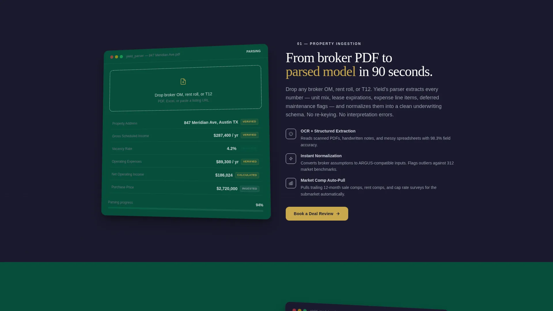 Precision Underwriting Landing Page Template