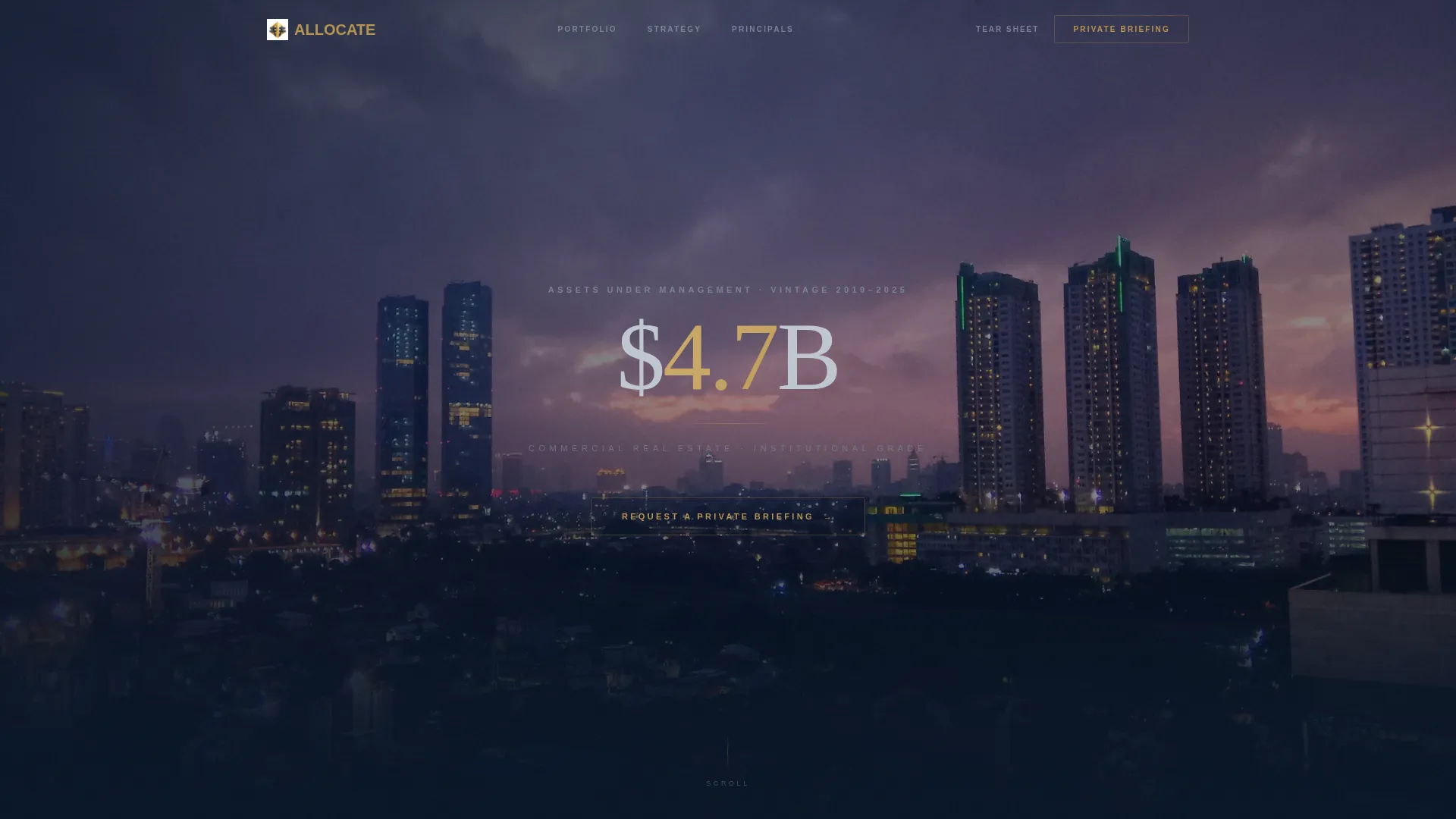 Commercial Real Estate Landing Page Template