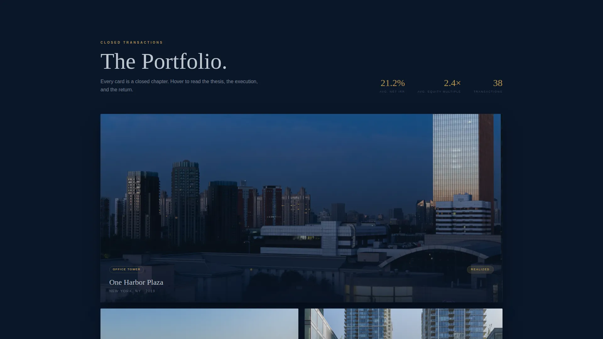 Commercial Real Estate Landing Page Template