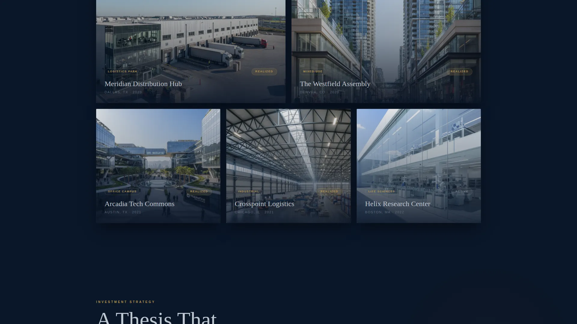 Commercial Real Estate Landing Page Template