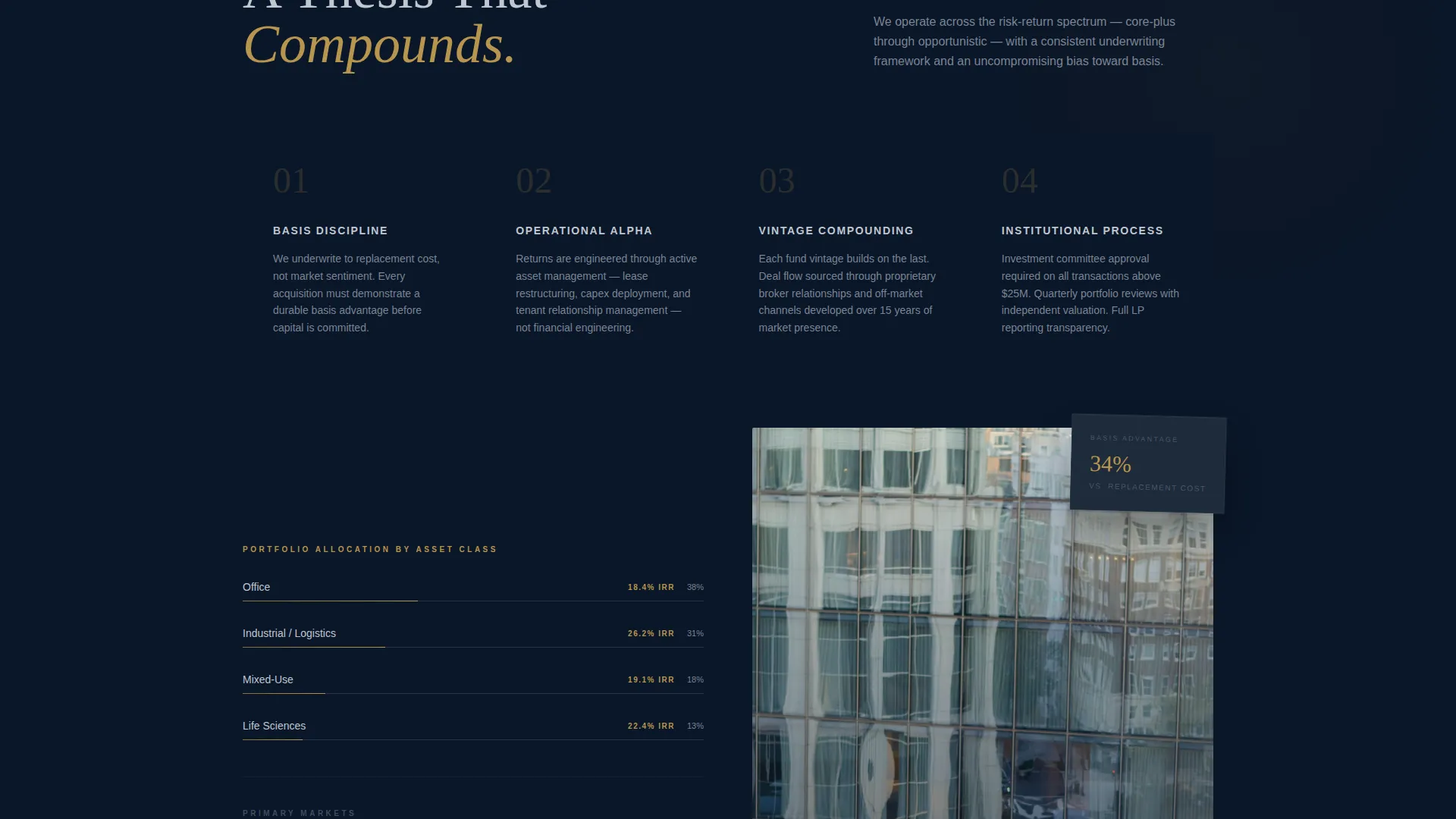 Commercial Real Estate Landing Page Template