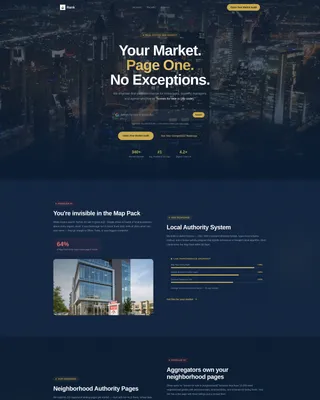 Real Estate SEO Agency Landing Page Template
