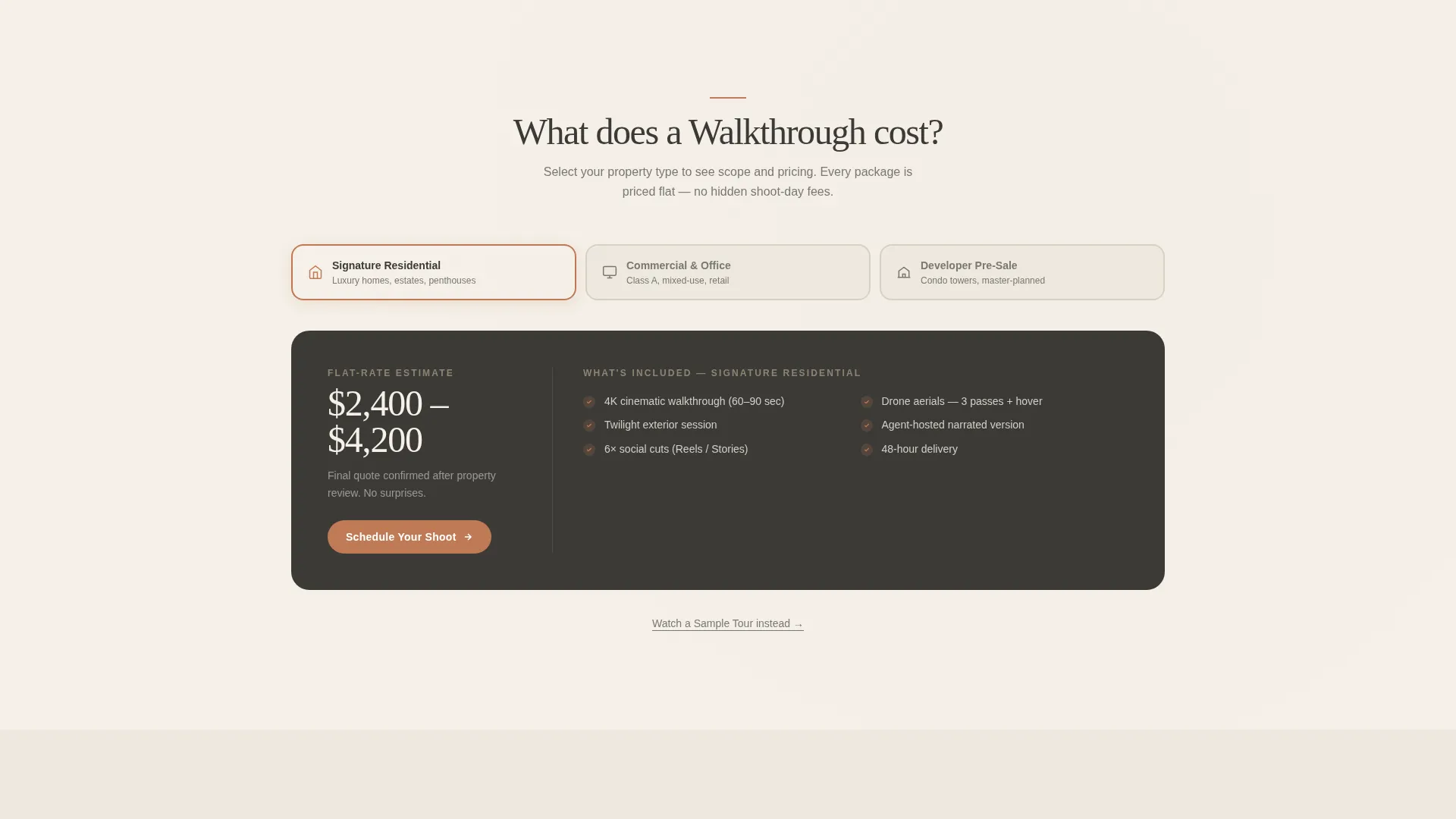 Cinematic Real Estate Landing Page Template
