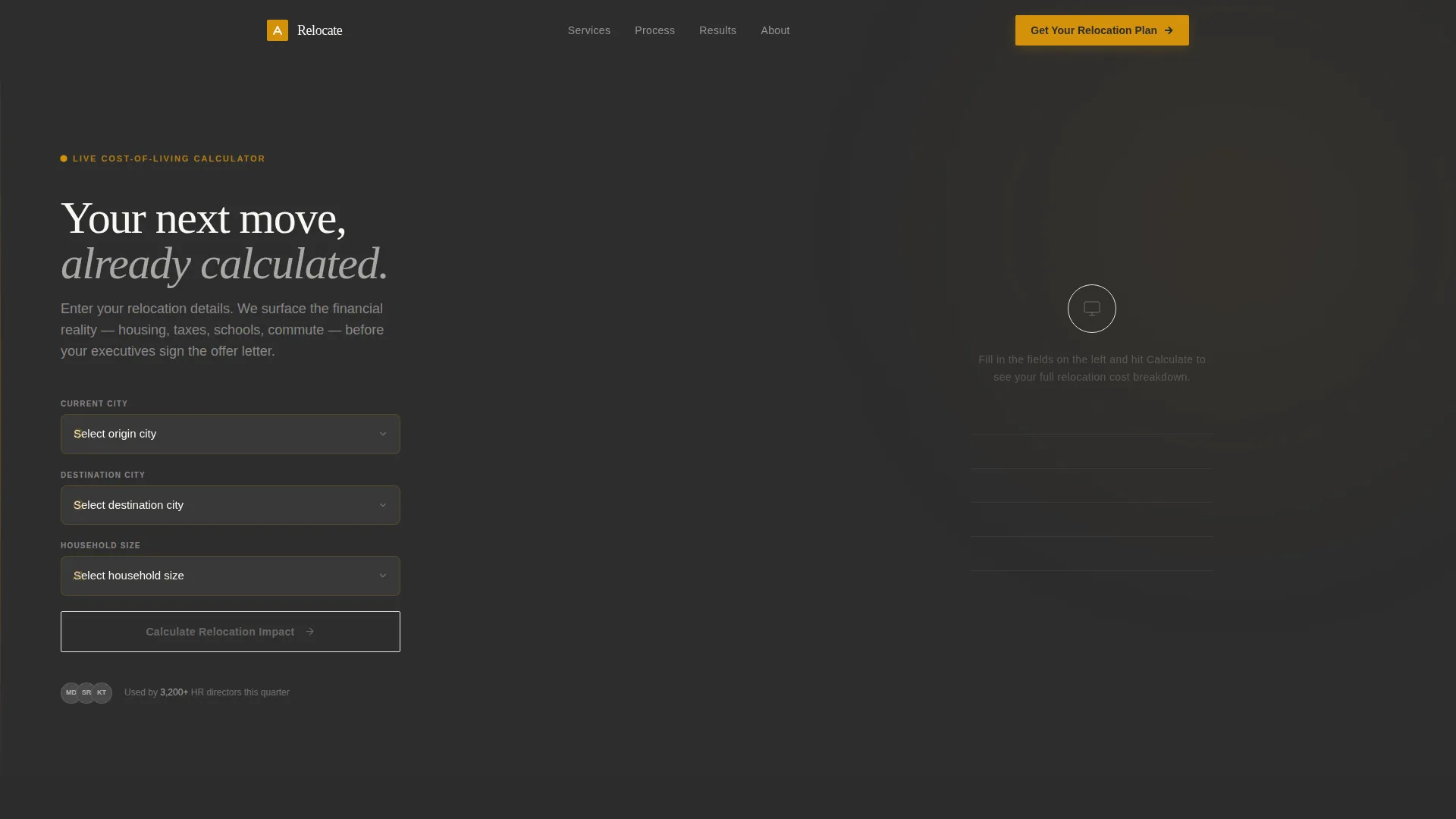 Corporate Relocation Landing Page Template