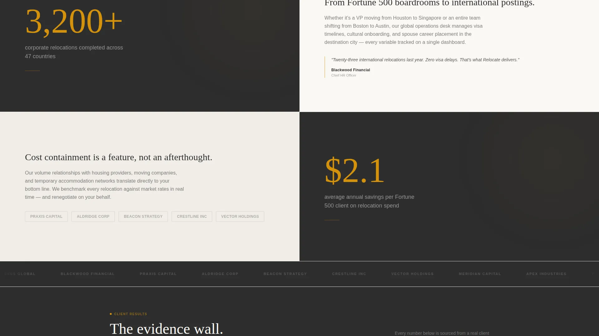 Corporate Relocation Landing Page Template