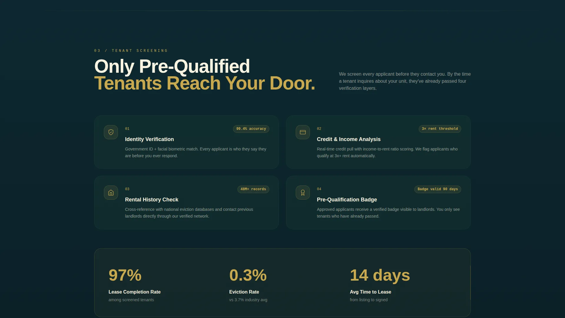 Precision Rental Landing Page Template