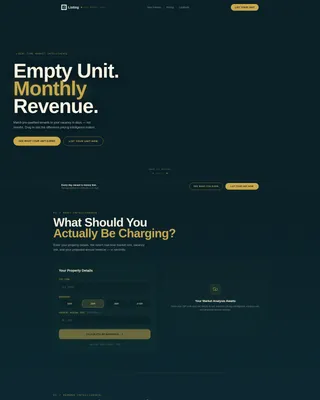 Precision Rental Landing Page Template