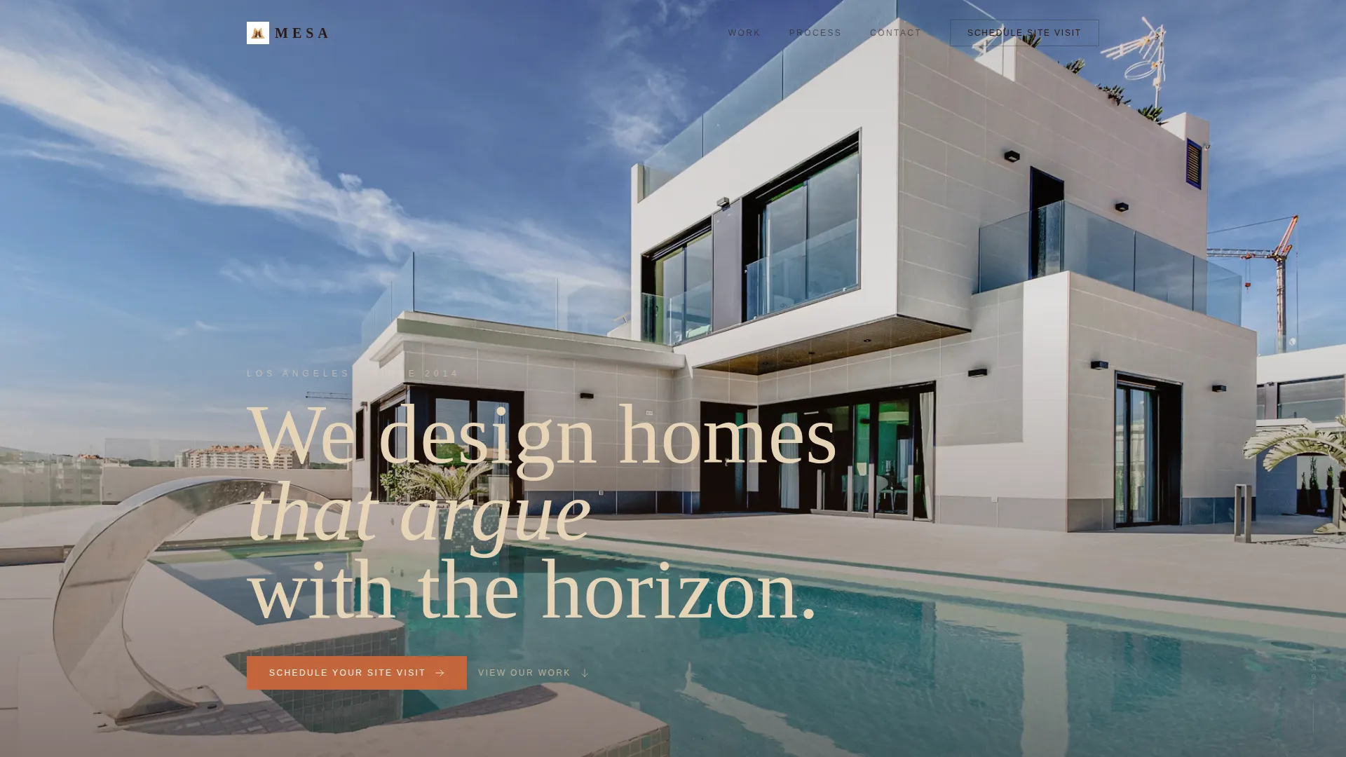 Sculptural Architecture Landing Page Template