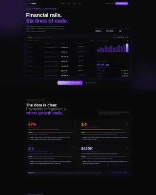Fintech Platform Landing Page Template