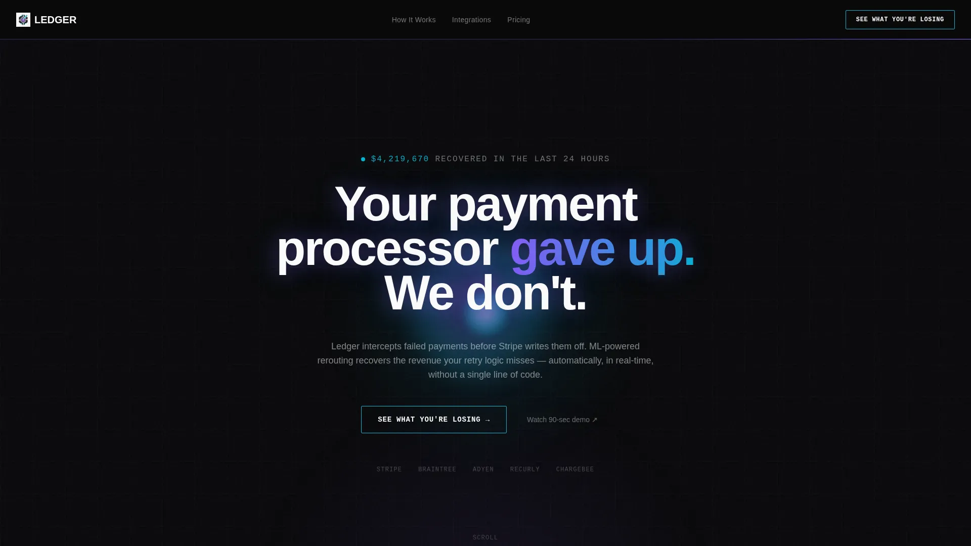 Brutalist Fintech Landing Page Template