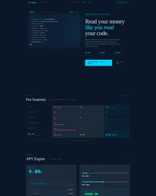 Transparent Fintech Waitlist Landing Page Template