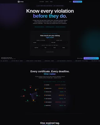Gym Compliance Management Landing Page Template