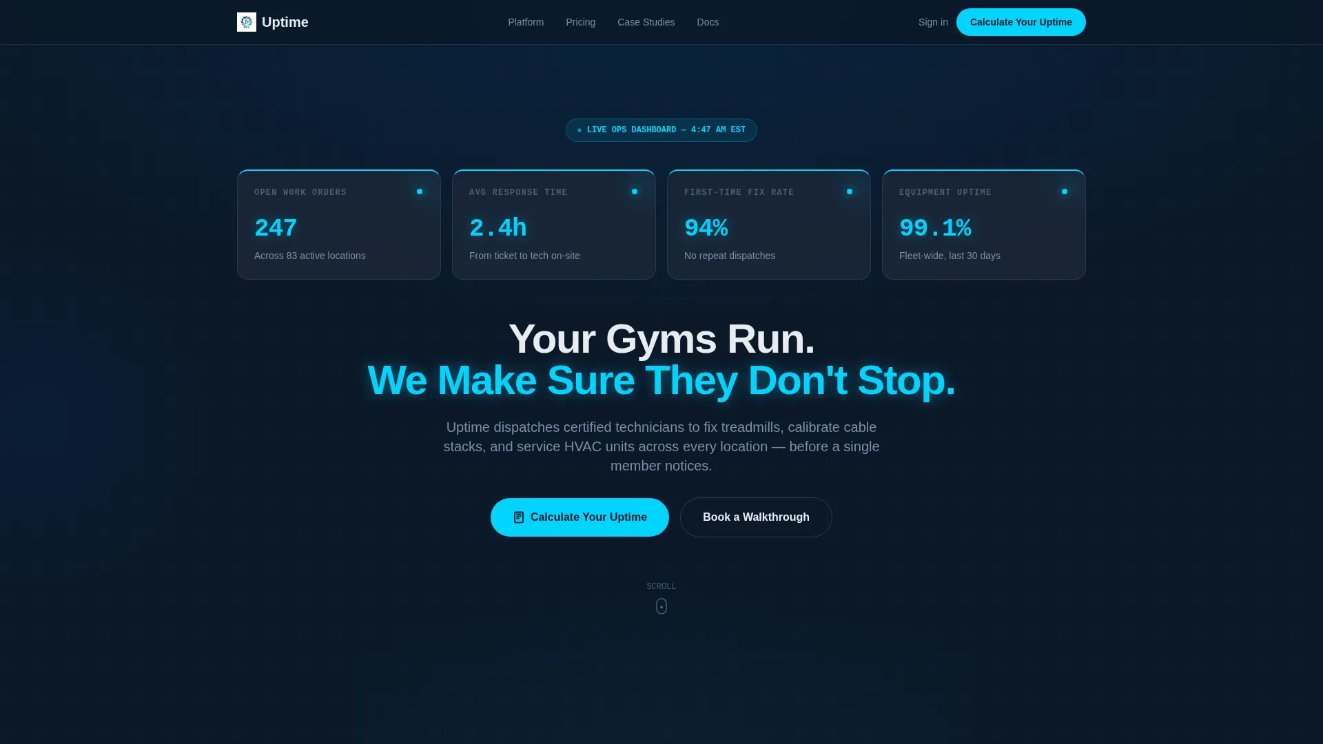 Fitness & Gym Software Booking Website Template