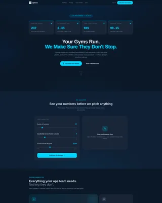 Fitness & Gym Software Booking Website Template