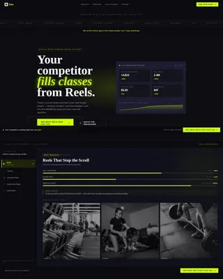 Fitness & Gym Software Specialist Booking Website Template