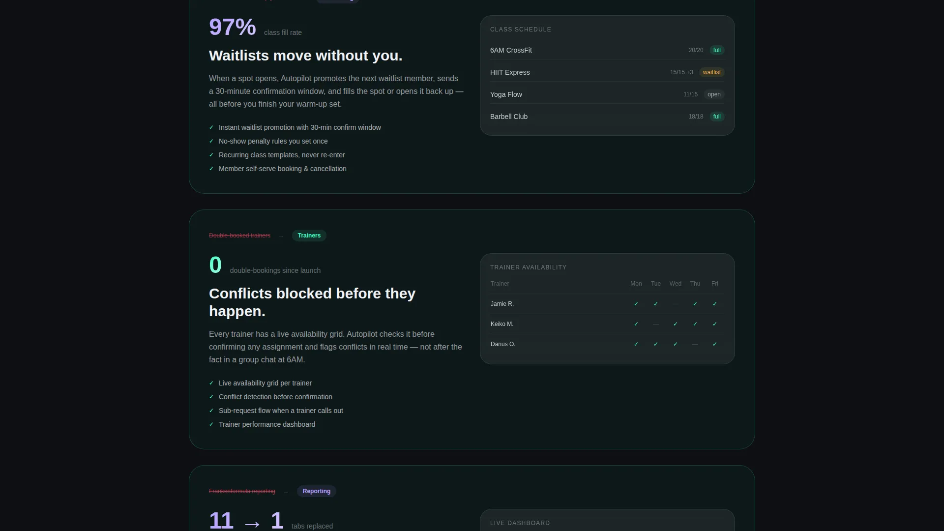 Fitness & Gym Software Complete Reviews Website Template