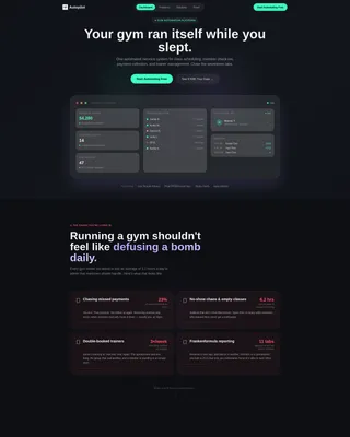 Fitness & Gym Software Complete Reviews Website Template