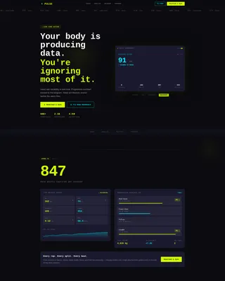 Fitness Software & SaaS Professional Website Template