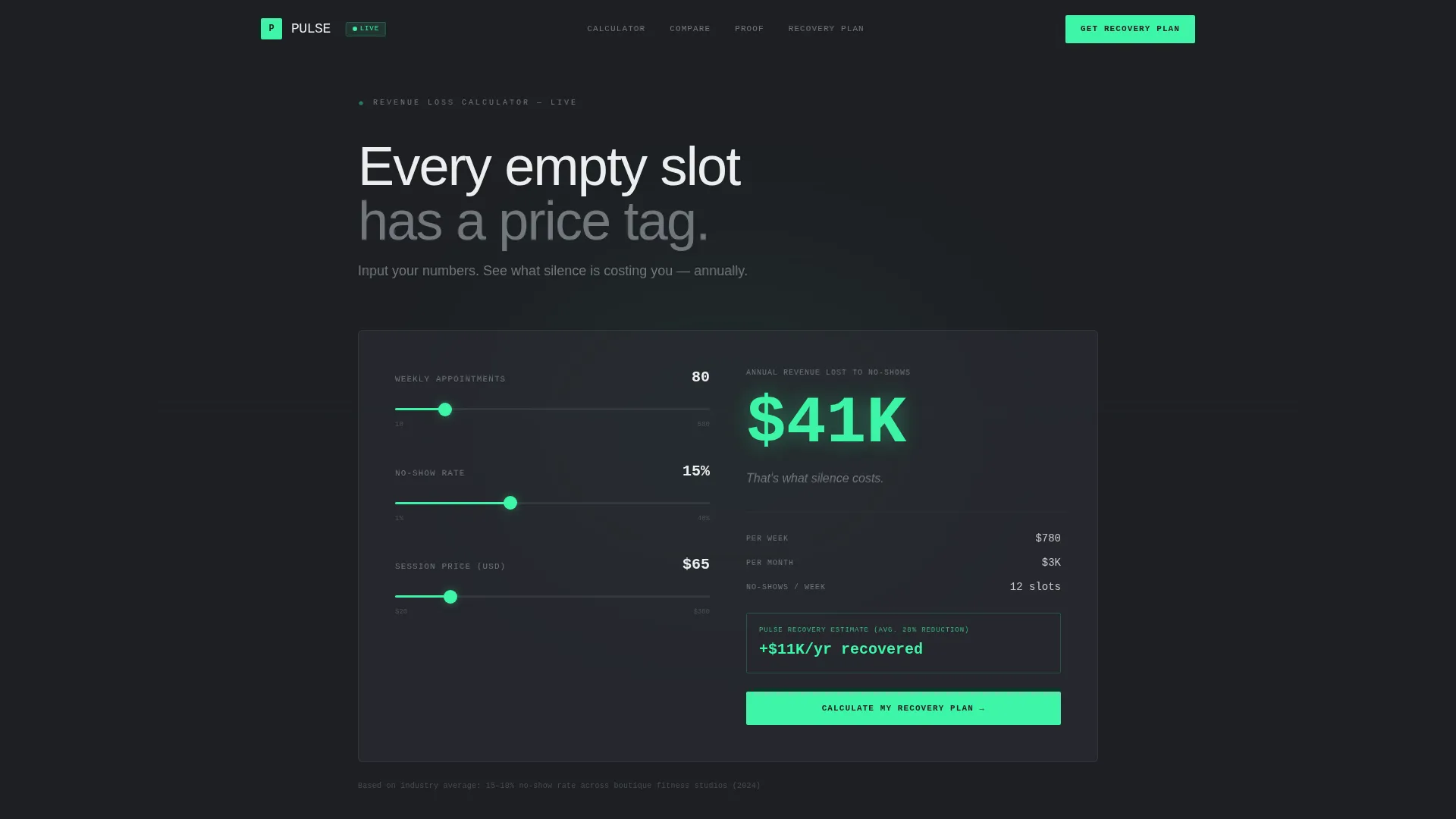 Fitness Email Marketing Booking Website Template