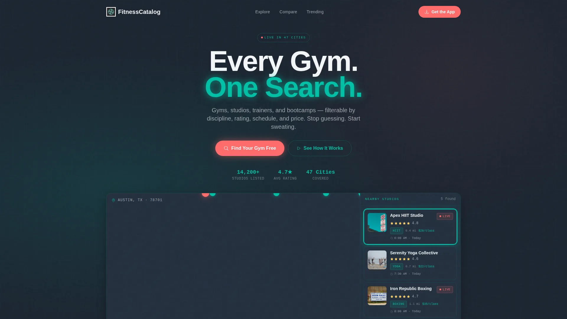 Fitness Digital Presence Directory Website Template