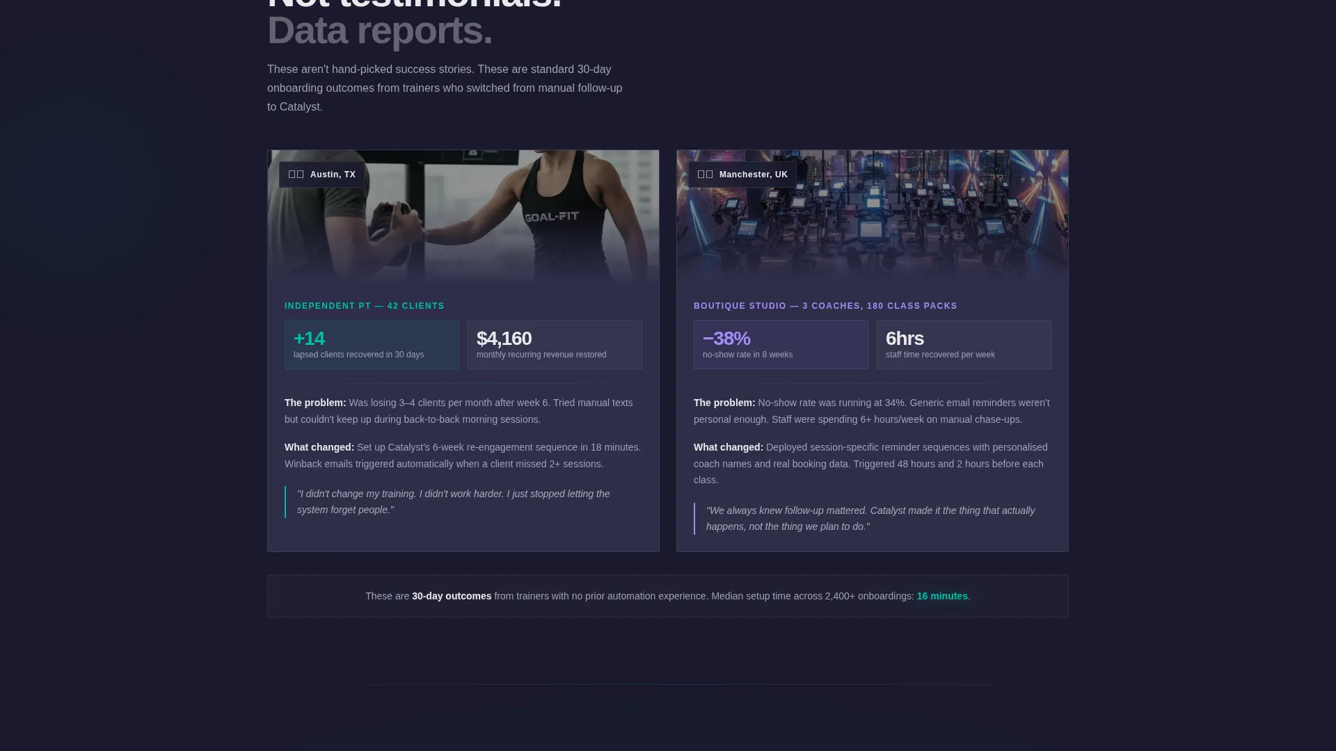 Fitness Follow-Up Email Landing Page Template
