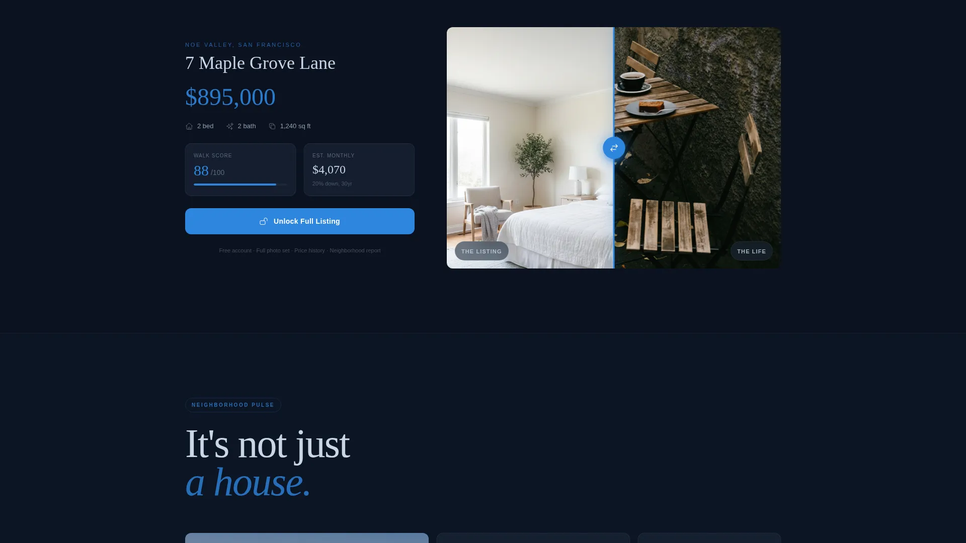 Immersive Property Landing Page Template