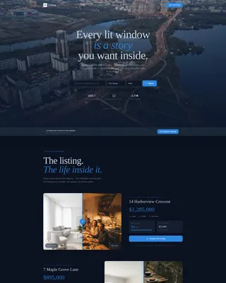Immersive Property Landing Page Template