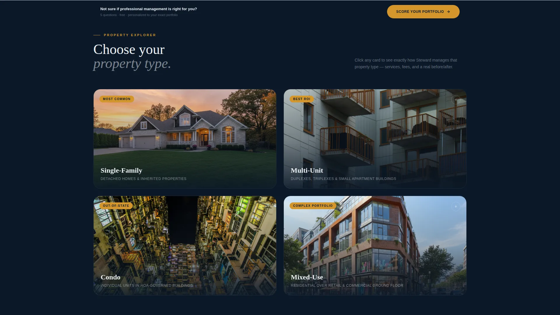 Property Management Landing Page Template