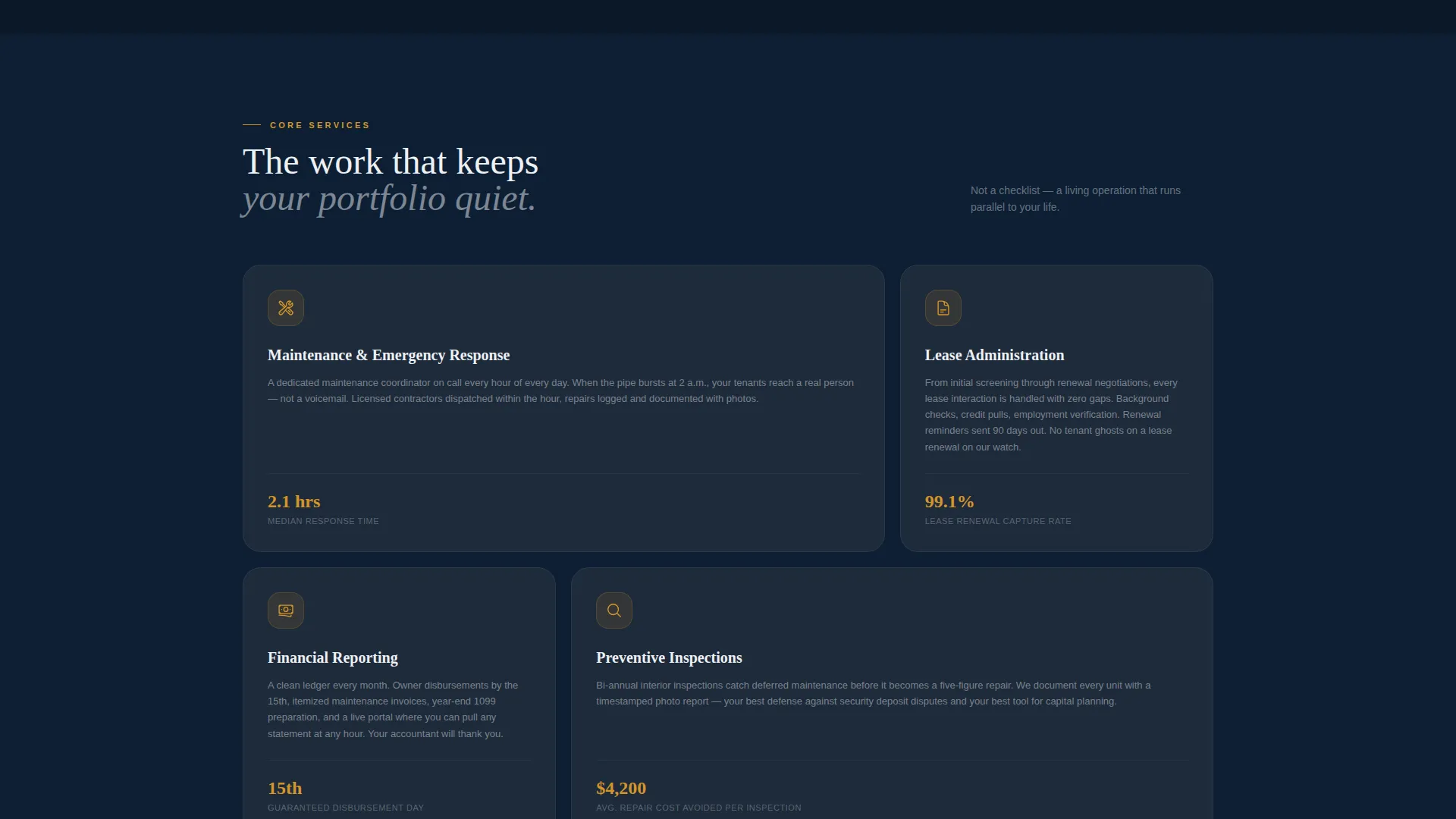 Property Management Landing Page Template