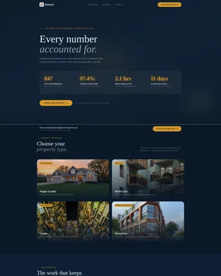 Property Management Landing Page Template