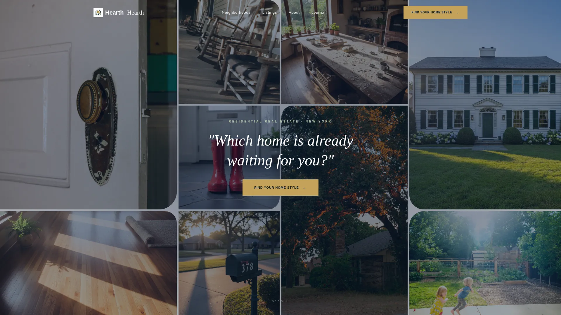 Residential Real Estate Agent Landing Page Template