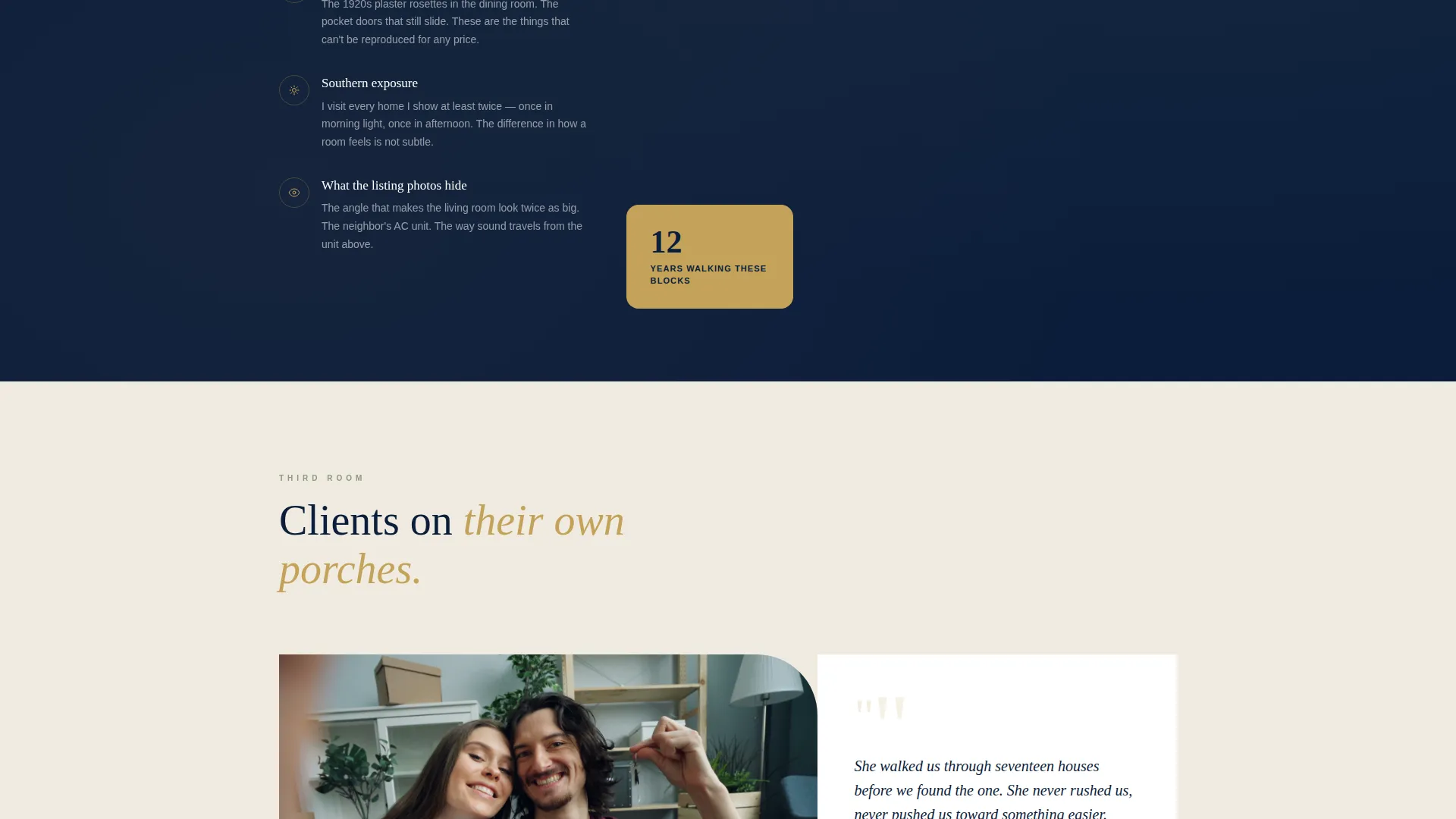 Residential Real Estate Agent Landing Page Template