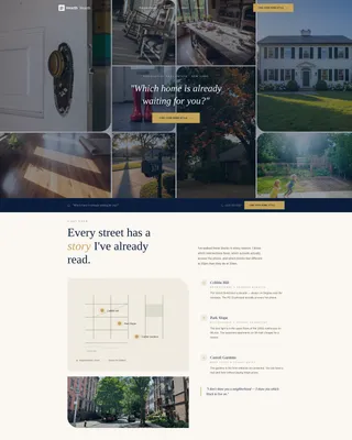 Residential Real Estate Agent Landing Page Template