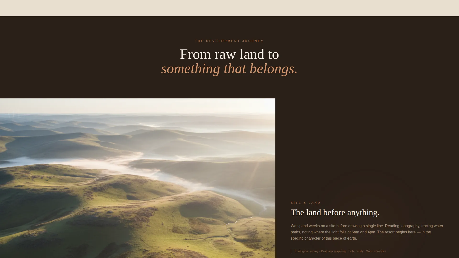 Resort Developer Landing Page Template