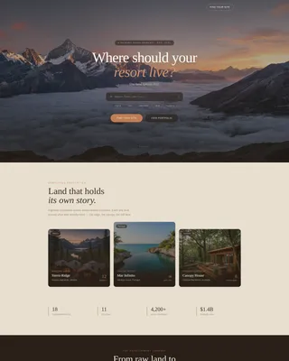 Resort Developer Landing Page Template