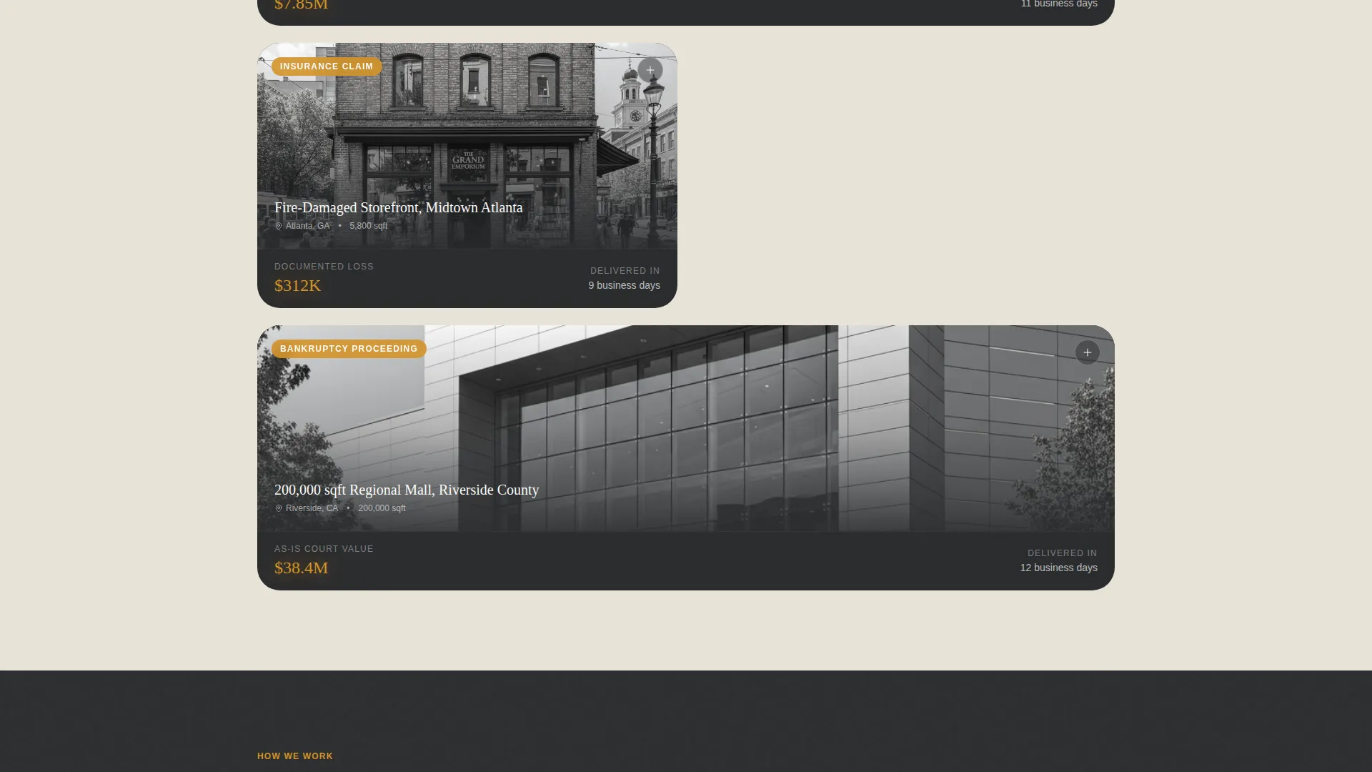 Retail Space Appraisal Service Landing Page Template