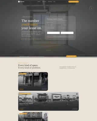 Retail Space Appraisal Service Landing Page Template
