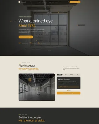 Retail Space Inspection Booking Landing Page