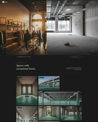 Retail Space Leasing Brokerage Landing Page Template