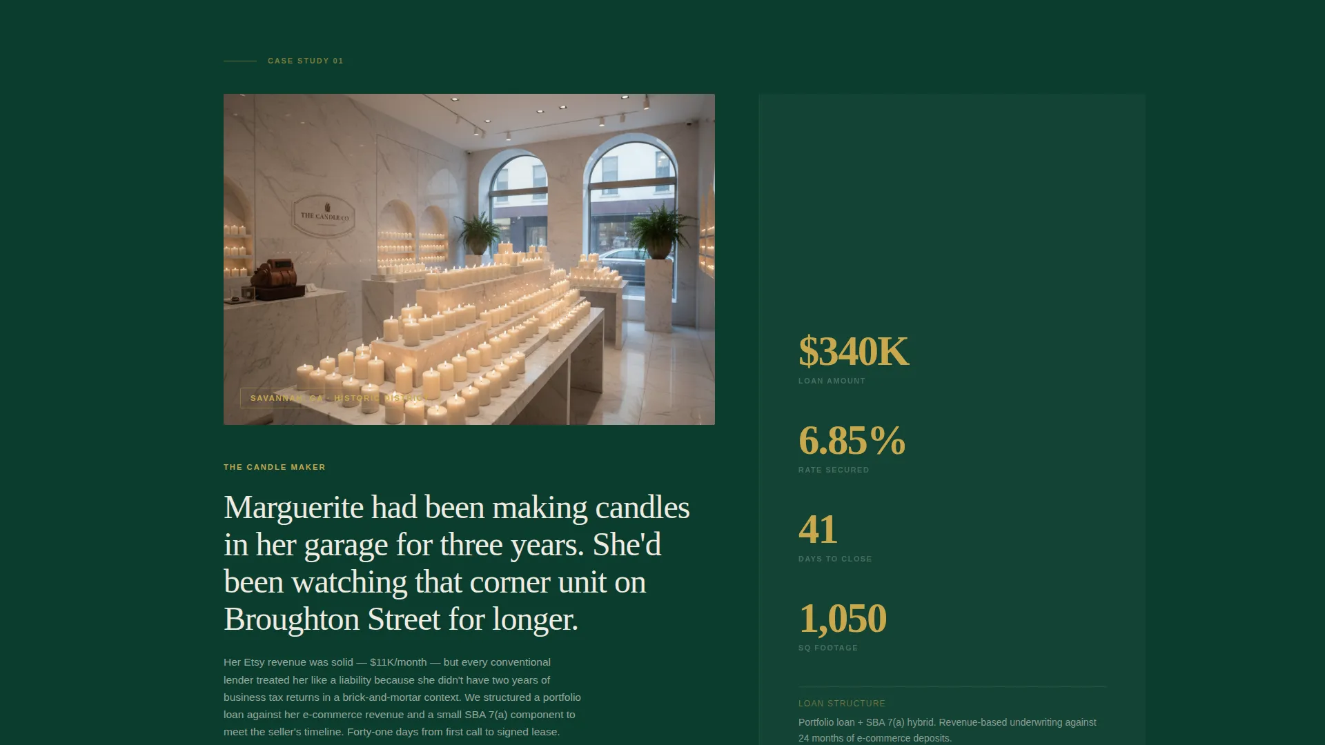 Commanding Retail Experience Landing Page Template