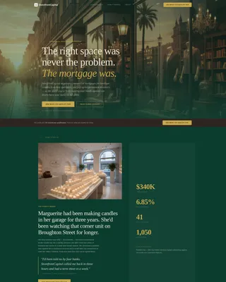 Commanding Retail Experience Landing Page Template