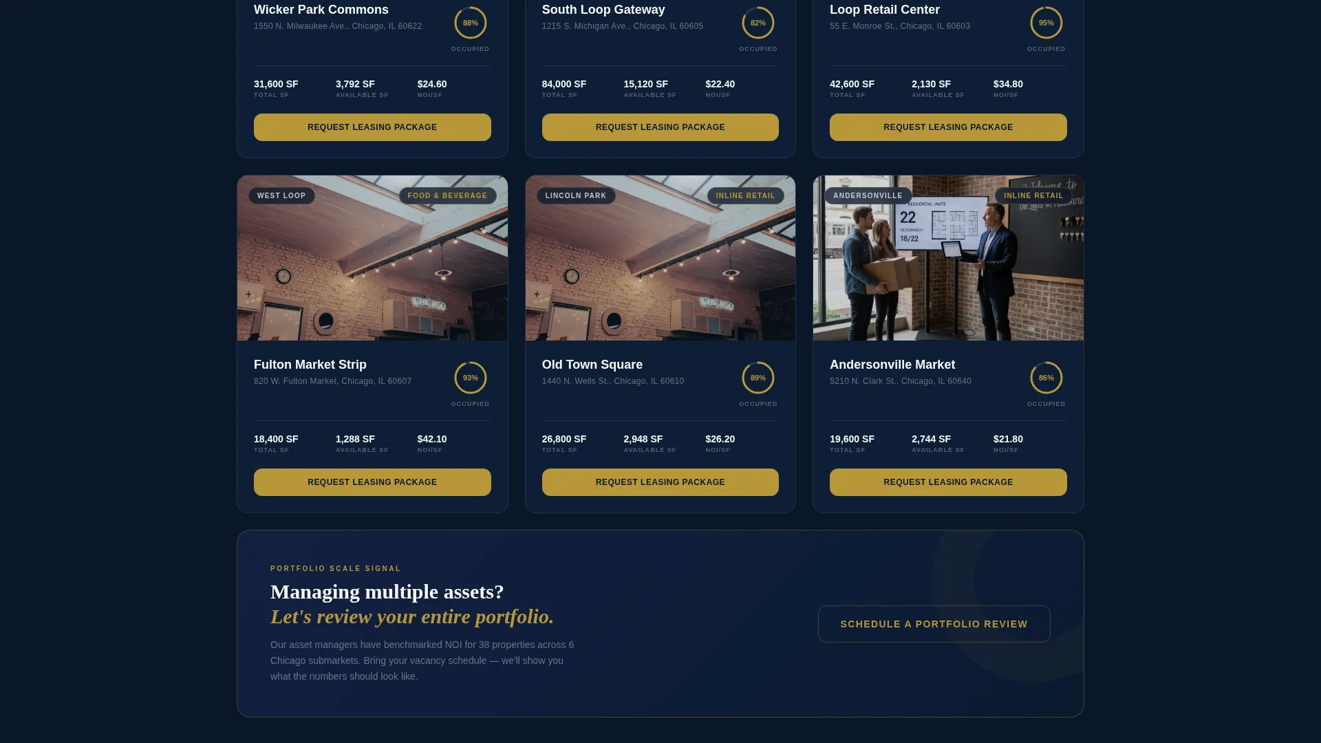 Executive Retail Landing Page Template